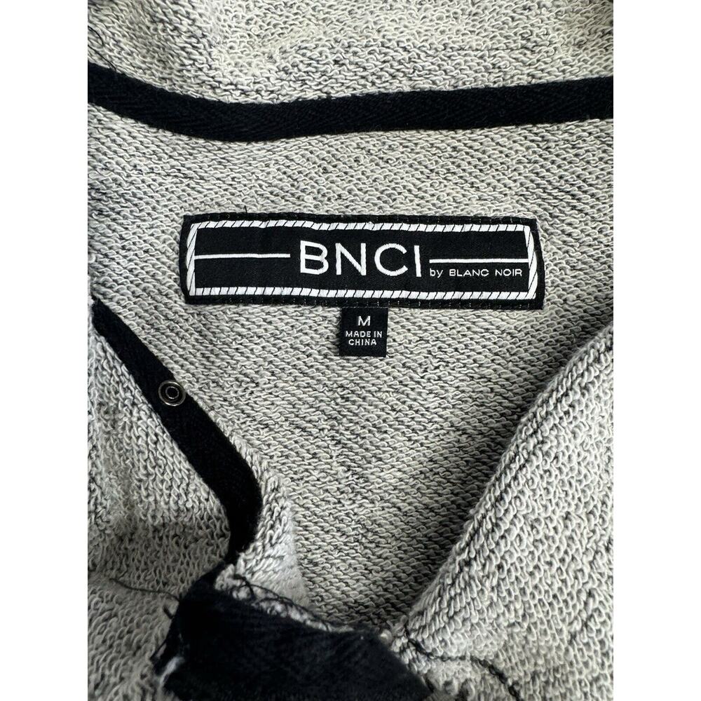 BNCI By Blanc Noir Distressed Zippered Cardigan Jacket Womens Size M - Picture 3 of 6